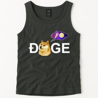 Doge To The Moon Galaxy Cryptocurrency Tank Top