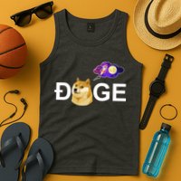 Doge To The Moon Galaxy Cryptocurrency Tank Top
