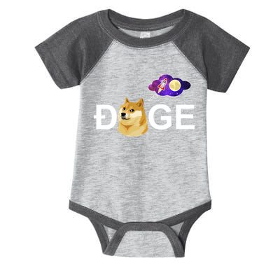 Doge To The Moon Galaxy Cryptocurrency Infant Baby Jersey Bodysuit