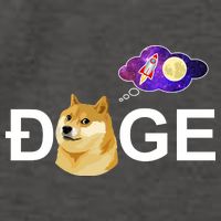 Doge To The Moon Galaxy Cryptocurrency Vector Backpack