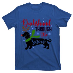 Dachshund Through The Snow Christmas Funny Doxie Dog Lovers Gift T-Shirt