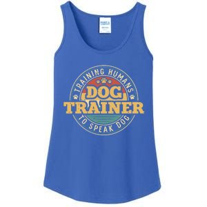 Dog Trainer Training Hu To Speak Dog Funny Gift Ladies Essential Tank