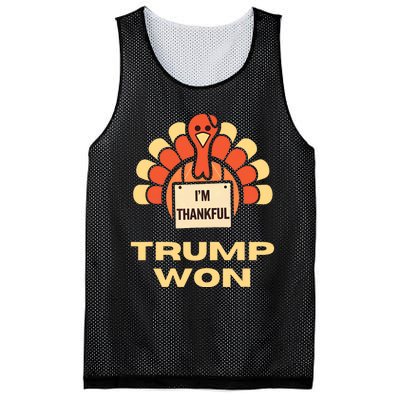 Donald Trump Thanksgiving Im Thankful Donald Won Mesh Reversible Basketball Jersey Tank