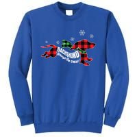 Dachshund Through The Snow Doxie Dog Plaid Christmas Gift Sweatshirt