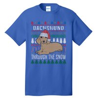 Dachshund Through The Snow Ugly Christmas Gift Tall T-Shirt