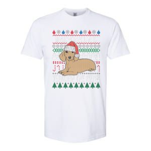 Dachshund Through The Snow Ugly Christmas Gift Softstyle CVC T-Shirt