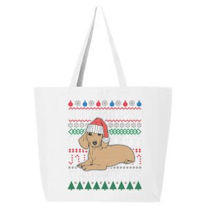 Dachshund Through The Snow Ugly Christmas Gift 25L Jumbo Tote