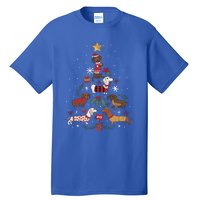 Dachshund Through The Snow Funny Dog Christmas Tree Cool Gift Tall T-Shirt