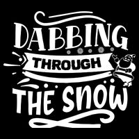 Dabbing Through The Snow Santa Claus Drawstring Bag