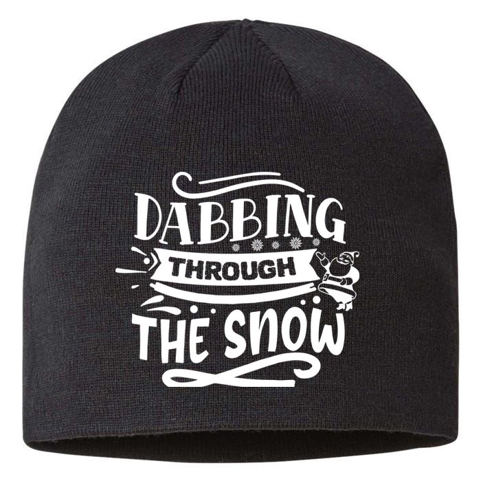 Dabbing Through The Snow Santa Claus Sustainable Beanie