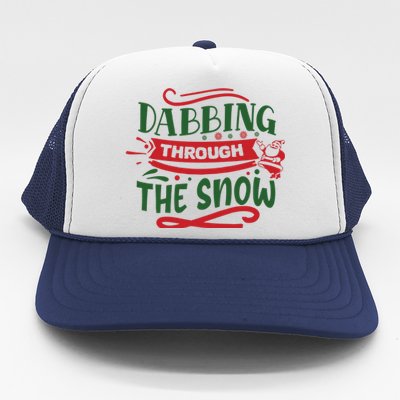 Dabbing Through The Snow Santa Claus Trucker Hat