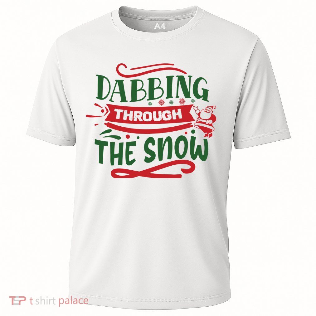 Dabbing Through The Snow Santa Claus Performance Shirt