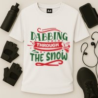 Dabbing Through The Snow Santa Claus Performance Shirt