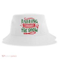 Dabbing Through The Snow Santa Claus Sustainable Bucket Hat