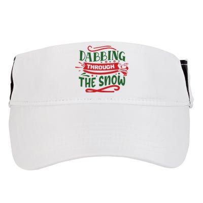 Dabbing Through The Snow Santa Claus Adult Drive Performance Visor