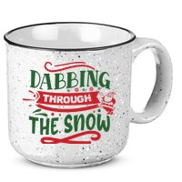 Dabbing Through The Snow Santa Claus 15oz Campfire Ceramic Mug