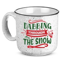 Dabbing Through The Snow Santa Claus 15oz Campfire Ceramic Mug