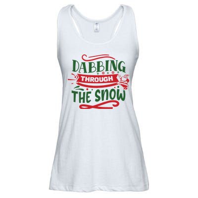 Dabbing Through The Snow Santa Claus Ladies Essential Flowy Tank