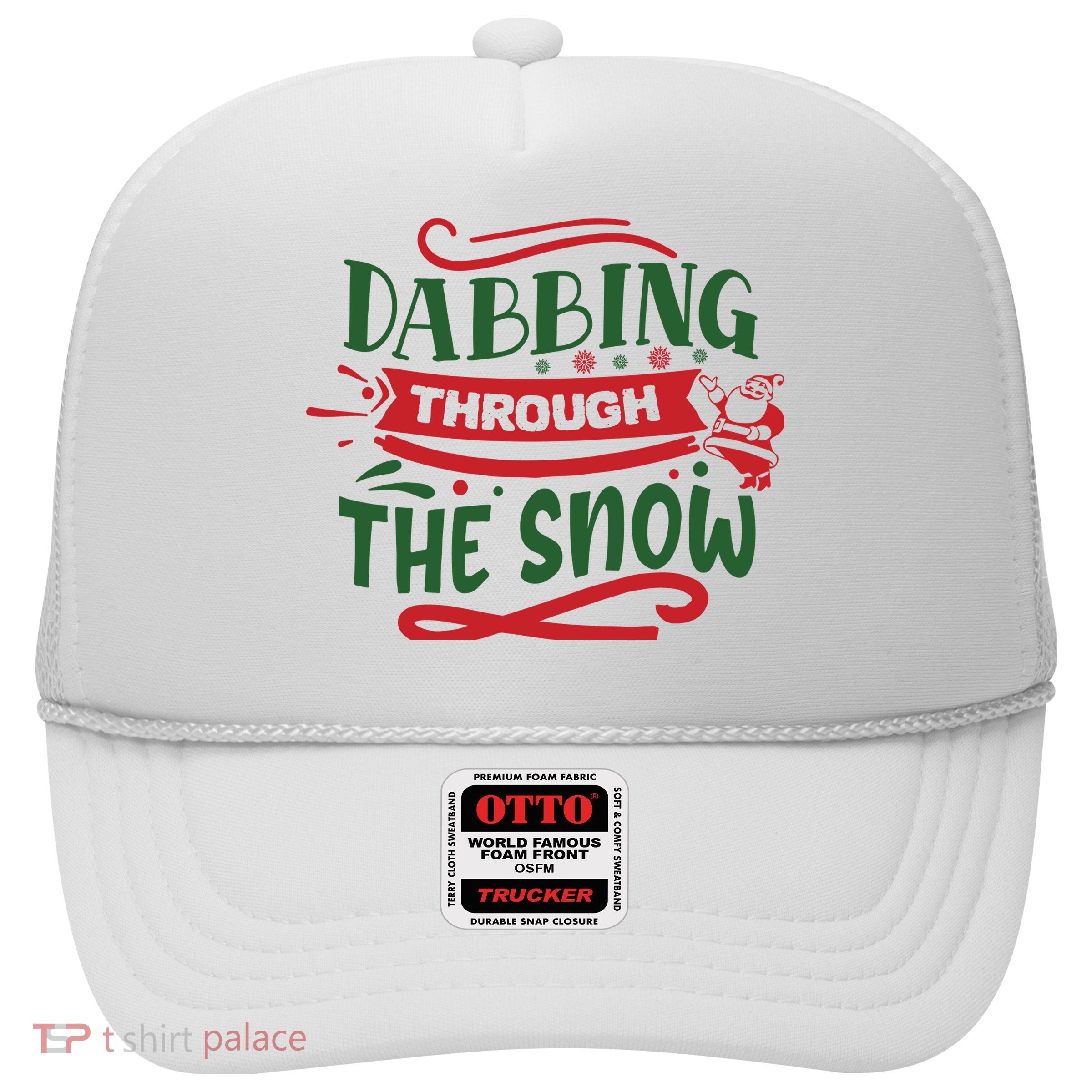 Dabbing Through The Snow Santa Claus Trucker Hat