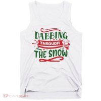 Dabbing Through The Snow Santa Claus Tank Top