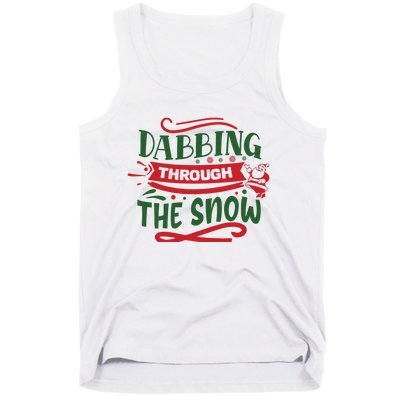 Dabbing Through The Snow Santa Claus Tank Top