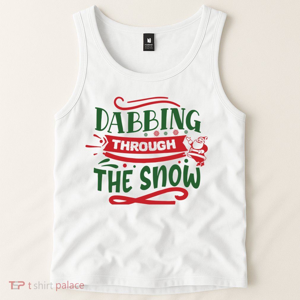 Dabbing Through The Snow Santa Claus Tank Top