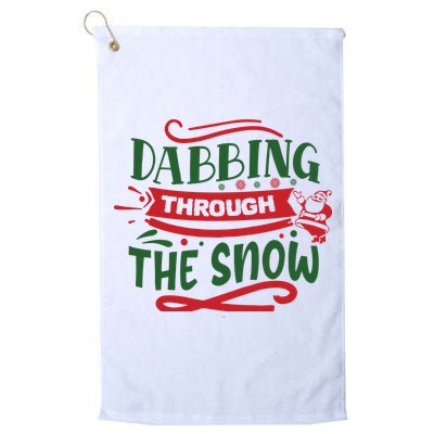Dabbing Through The Snow Santa Claus Golf Towel