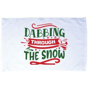 Dabbing Through The Snow Santa Claus Microfiber Hand Towel