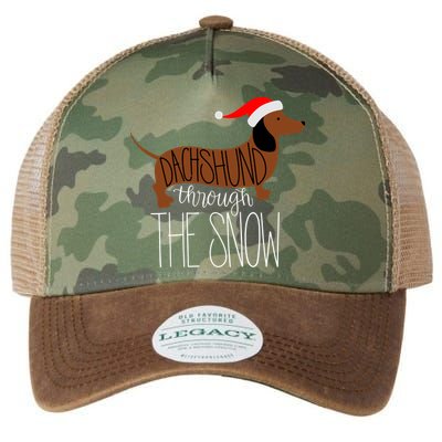 Dachshund Through The Snow Legacy Tie Dye Trucker Hat