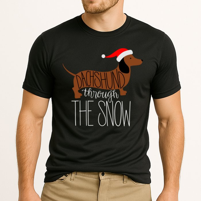 Dachshund Through The Snow Performance Shirt