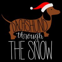 Dachshund Through The Snow Bucket Hat