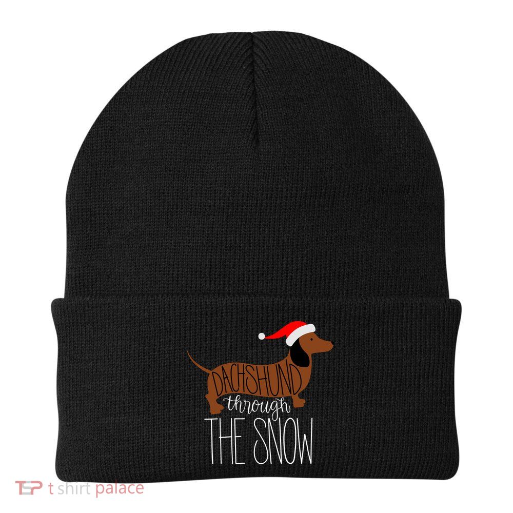 Dachshund Through The Snow Beanie