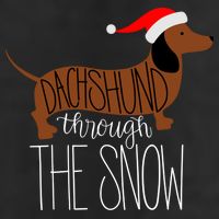 Dachshund Through The Snow Microfiber Hand Towel