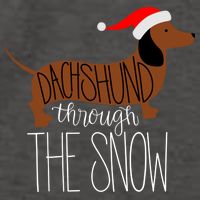 Dachshund Through The Snow Vector Backpack