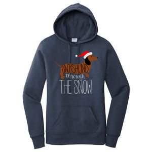 Dachshund Through The Snow Women's Pullover Hoodie