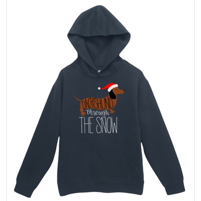 Dachshund Through The Snow Urban Pullover Hoodie