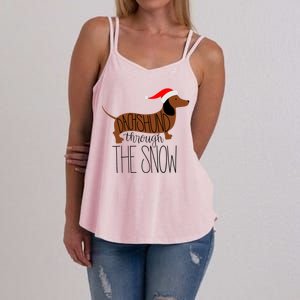 Dachshund Through The Snow Women's Strappy Tank