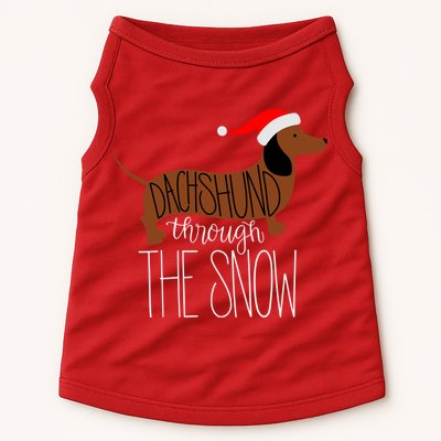 Dachshund Through The Snow Doggie Tank