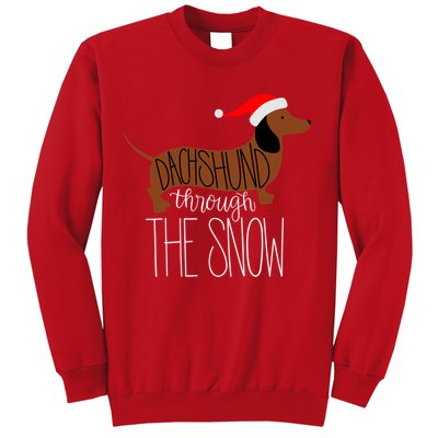 Dachshund Through The Snow Sweatshirt