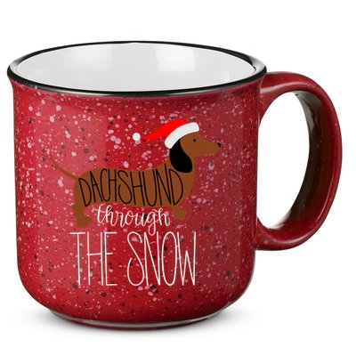 Dachshund Through The Snow 15oz Campfire Ceramic Mug