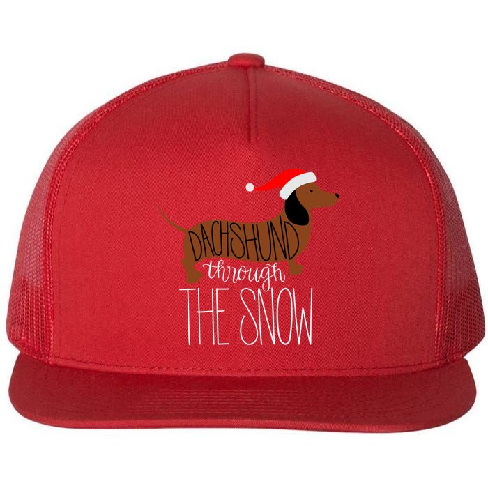 Dachshund Through The Snow Flatbill Hat