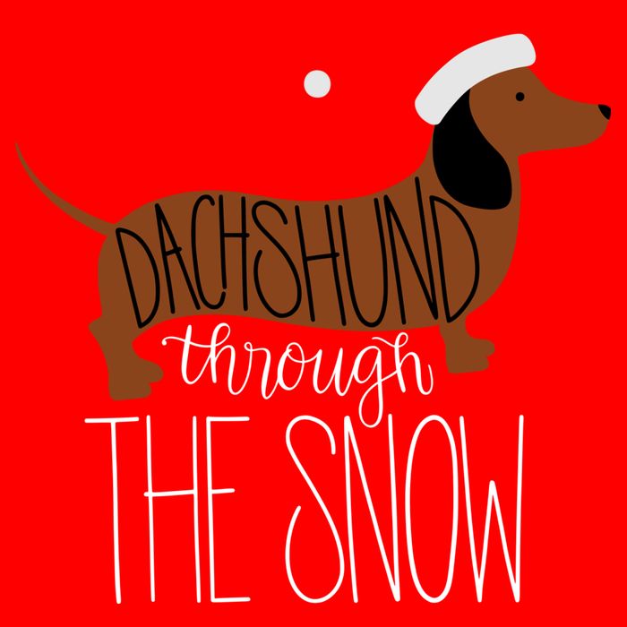 Dachshund Through The Snow Flatbill Hat