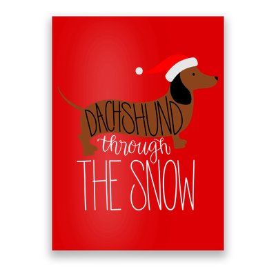 Dachshund Through The Snow Poster
