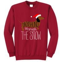 Dachshund Through The Snow Tall Sweatshirt