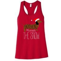 Dachshund Through The Snow Women's Racerback Tank