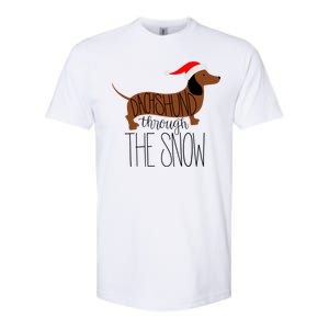 Dachshund Through The Snow Softstyle CVC T-Shirt