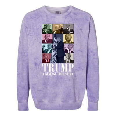 Donald Trump The Revenge 2024 Eras Funny Colorblast Crewneck Sweatshirt