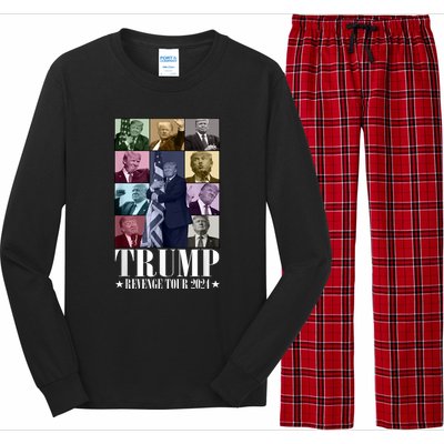 Donald Trump The Revenge 2024 Eras Funny Long Sleeve Pajama Set