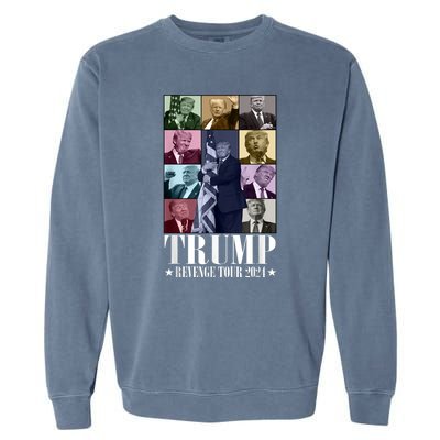 Donald Trump The Revenge 2024 Eras Funny Garment-Dyed Sweatshirt