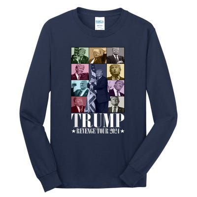 Donald Trump The Revenge 2024 Eras Funny Tall Long Sleeve T-Shirt